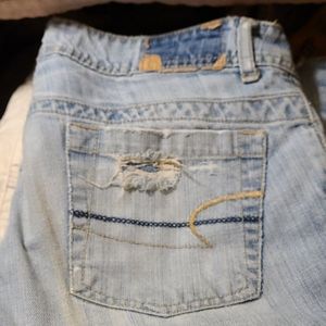 American Eagle denim cut-off capris